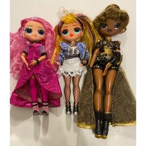 LOL Surprise Fashion Dolls with Outfits~ Lot of 3- 1 missing hand